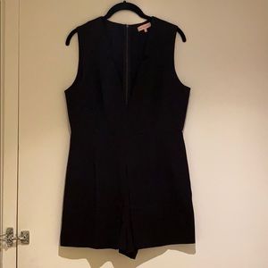 Black low cut romper